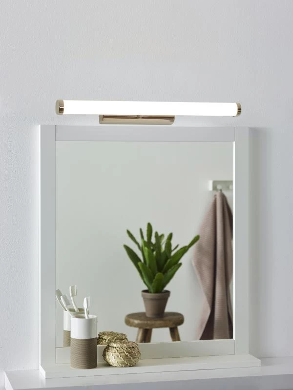 Lucide BELPA-LED - Mirror light Bathroom - LED - 1x7W 4000K - IP44 - Chrome - atmosphere 1